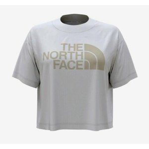 The North Face Women's Size Medium Cropped T Shirt Logo Tee Top Short Sleeve